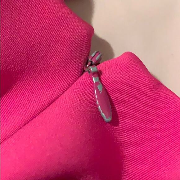 NHA KHANH Palermo Cocktail Dress Hot Pink Crepe - Picture 6 of 8